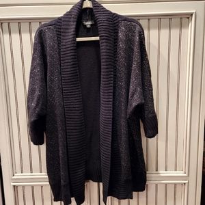 AGB Black and Silver Cardigan Size XL